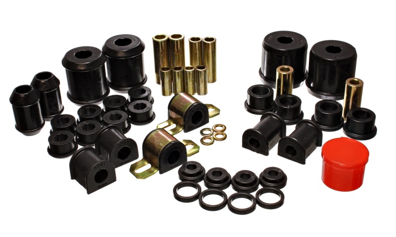 Mitsubishi Eclipse Suspension Bushing Kit - Front + Rear - Energy Suspension - Hyper-Flex System - Black - `00-`01 Mitsubishi Eclipse Suspension Bushing Kit - Front + Rear - Energy Suspension - Hyper-Flex System - Black - `00-`01